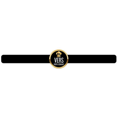STICKERS ‘VERS VOOR U GEMAAKT’  LANG  500st/rol